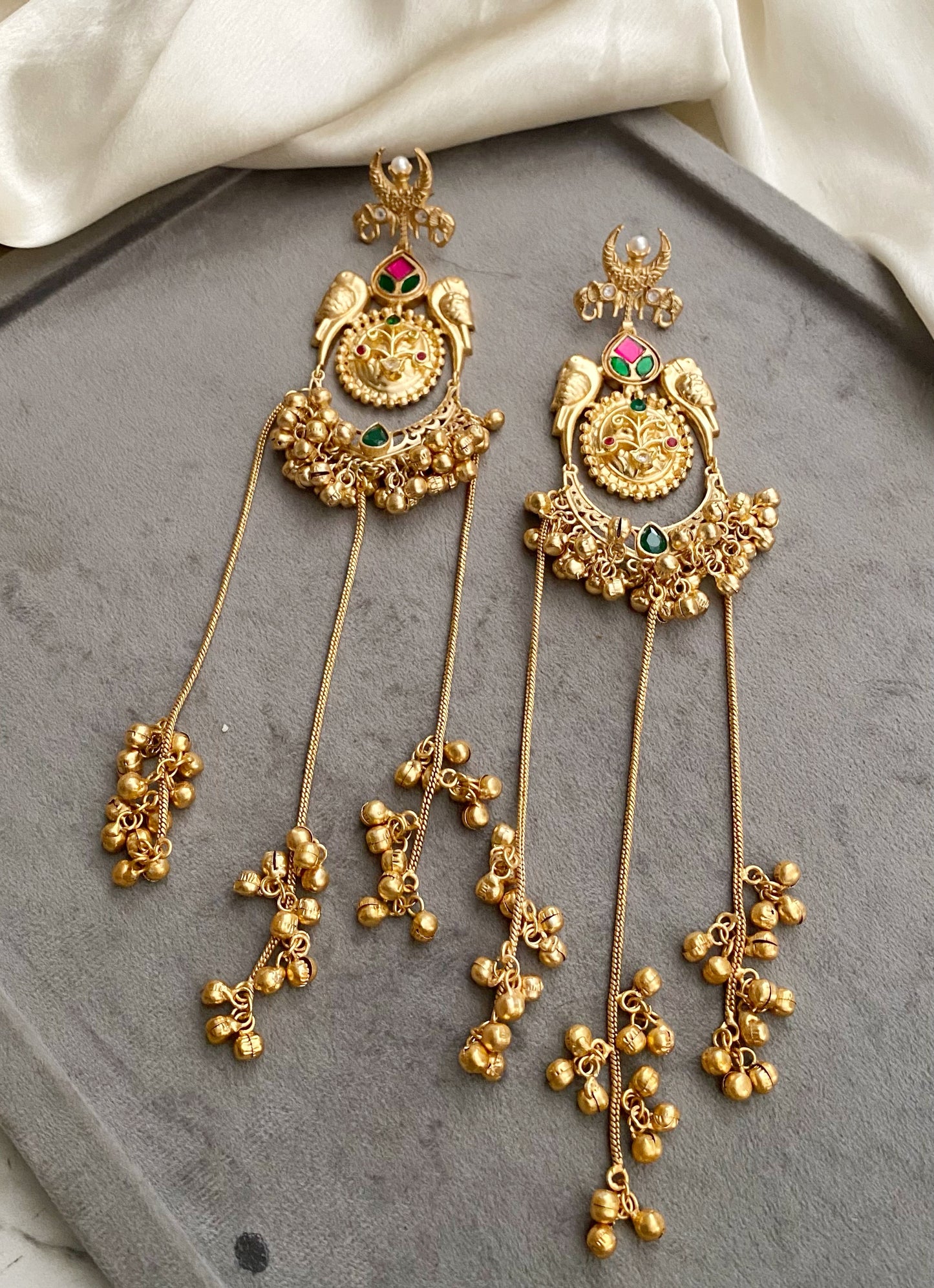 Ridhika Golden Earrings