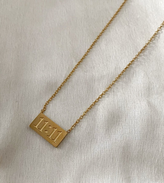 11:11 Anti- tarnish Pendant necklace