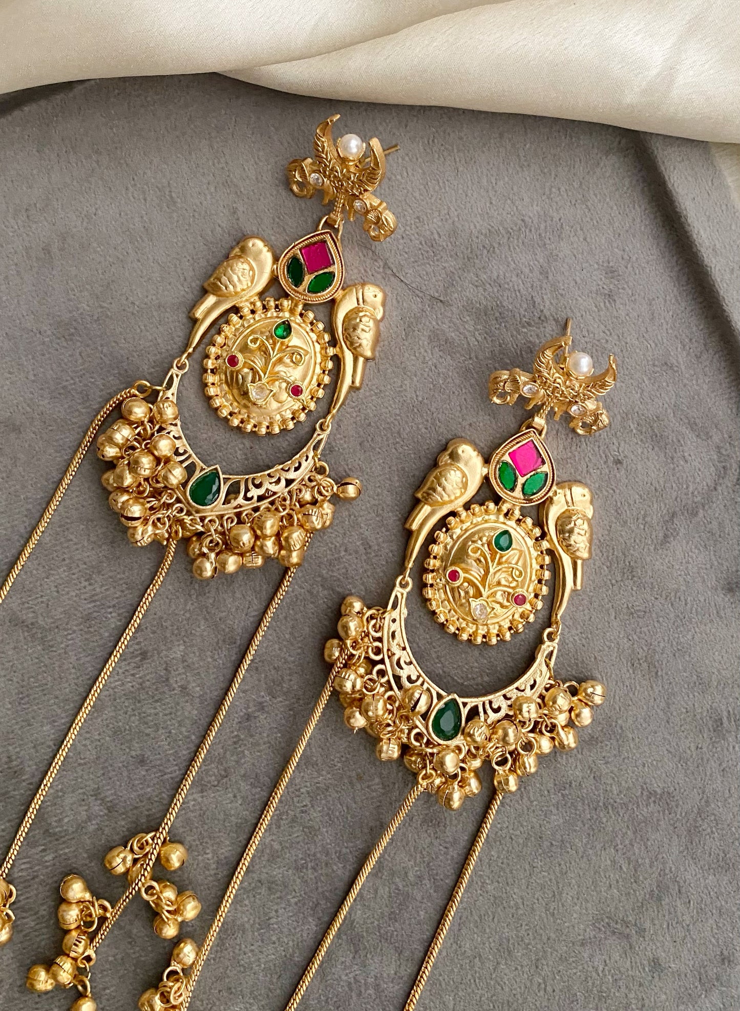 Ridhika Golden Earrings