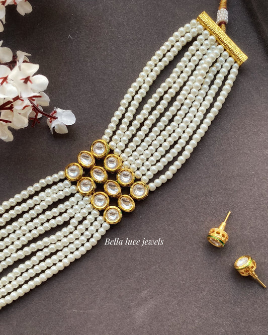 Amaira Kundan Pearl Necklace set