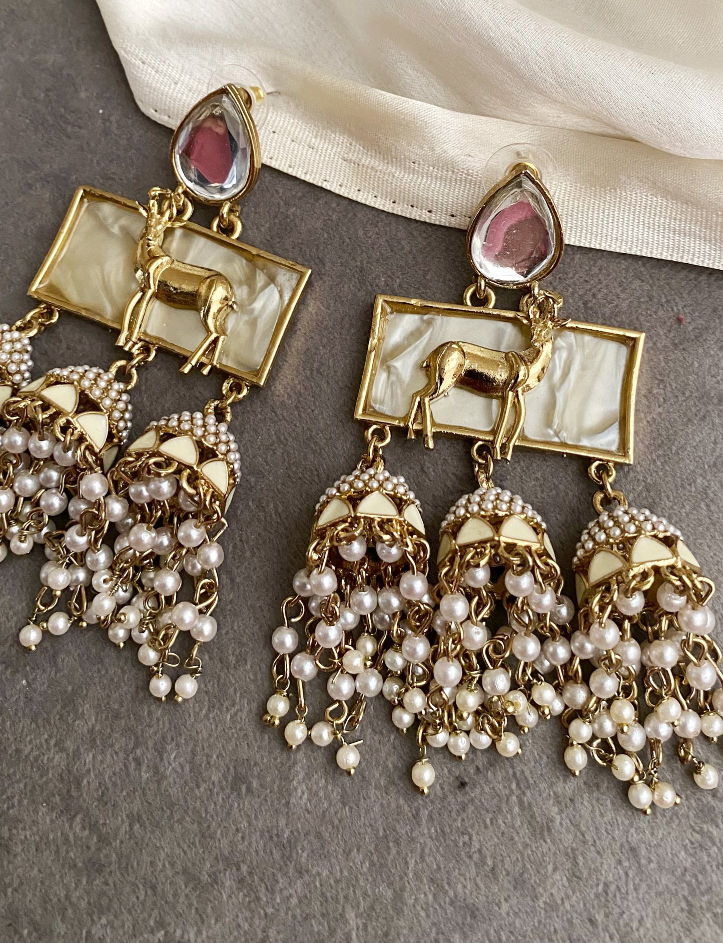 Ivory Preeti Earrings
