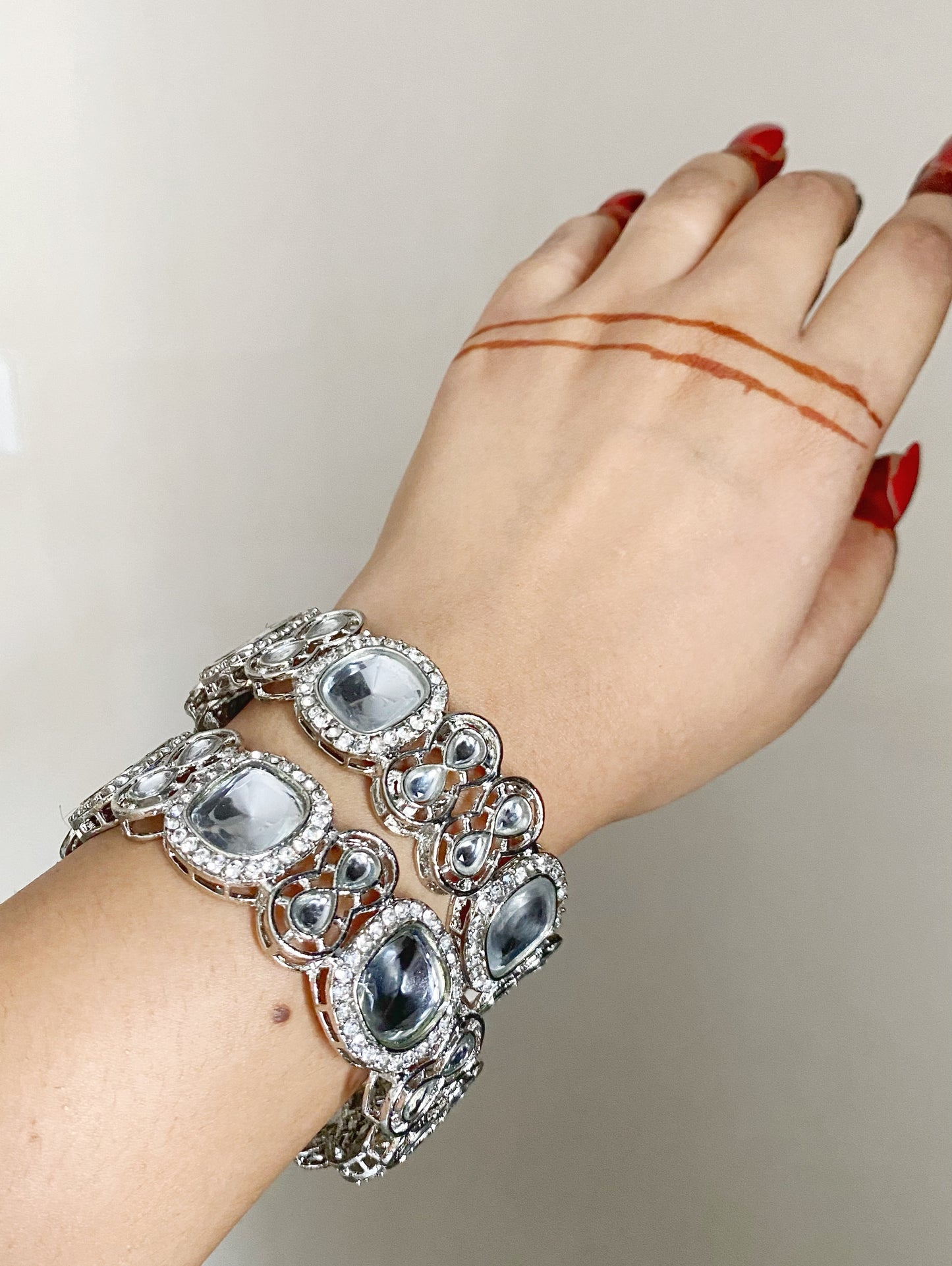 Lisa Silver kundan bangles