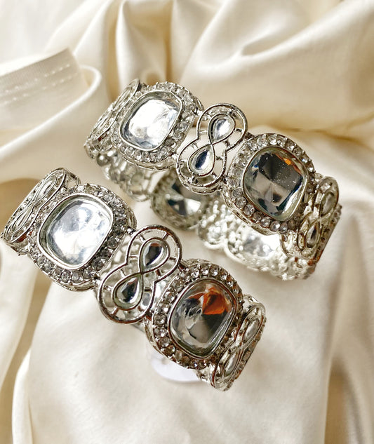 Lisa Silver kundan bangles