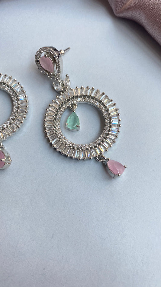 Diamond Earrings - Pastel