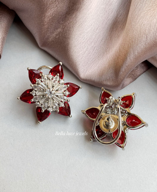 Diamond Earrings 13 (Ruby)
