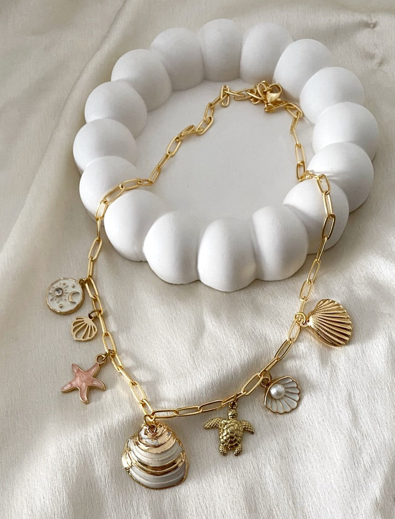 Beach style Charm Anti- tarnish  necklace