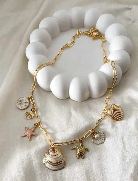 Beach style Charm Anti- tarnish  necklace