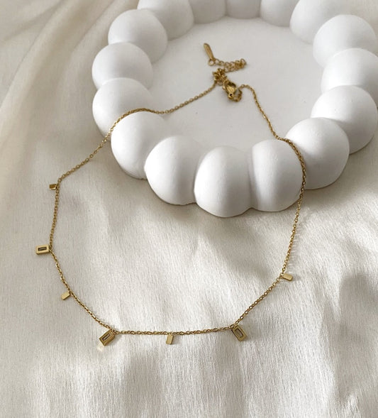 Elle Gold plated Anti- tarnish Pendant necklace