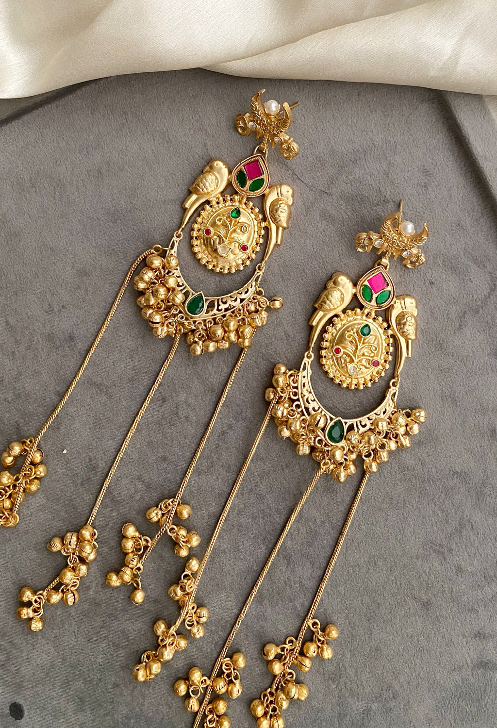 Ridhika Golden Earrings