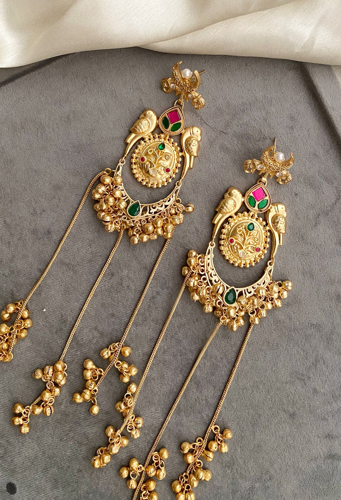 Ridhika Golden Earrings