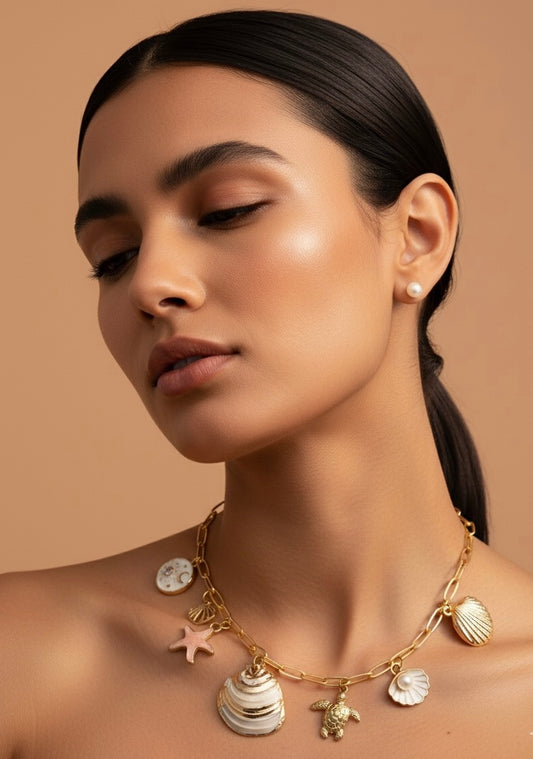 Beach style Charm Anti- tarnish  necklace