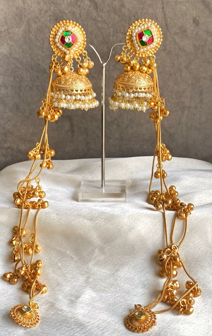 Mahi Golden Earrings