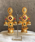 Ridhi Golden Jhumka Earrings