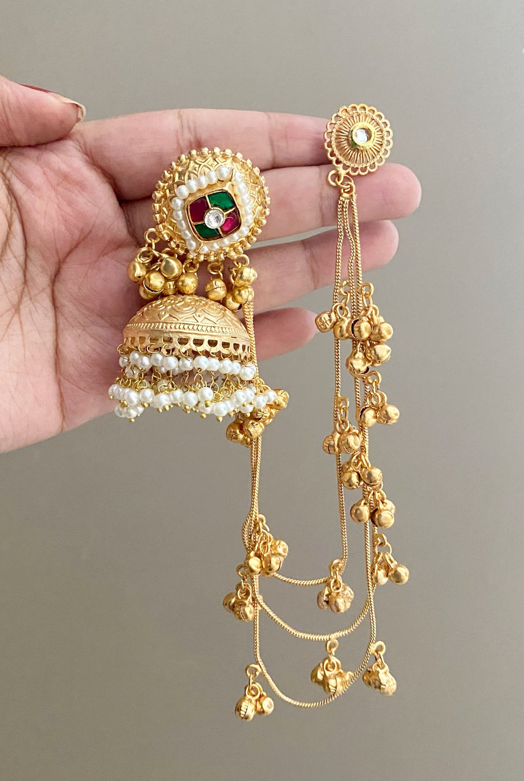 Mahi Golden Earrings