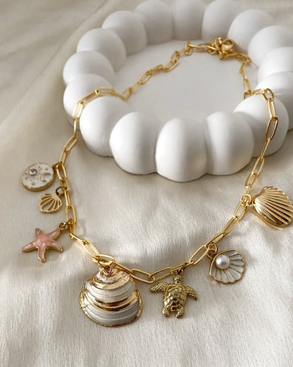 Beach style Charm Anti- tarnish  necklace
