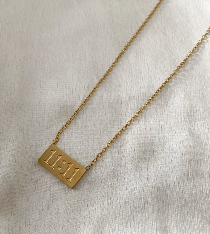 11:11 Anti- tarnish Pendant necklace