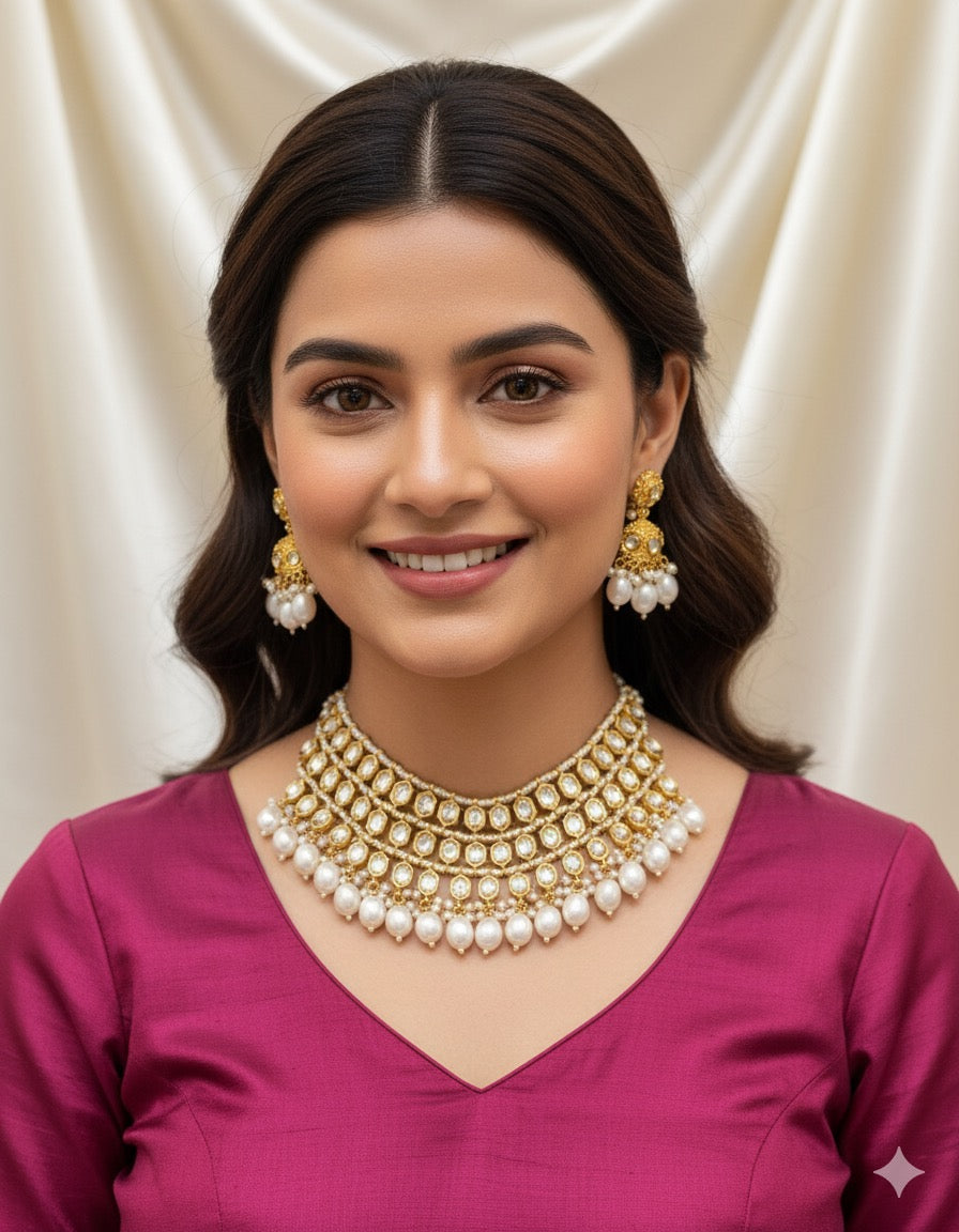 Malvika Choker Necklace Set