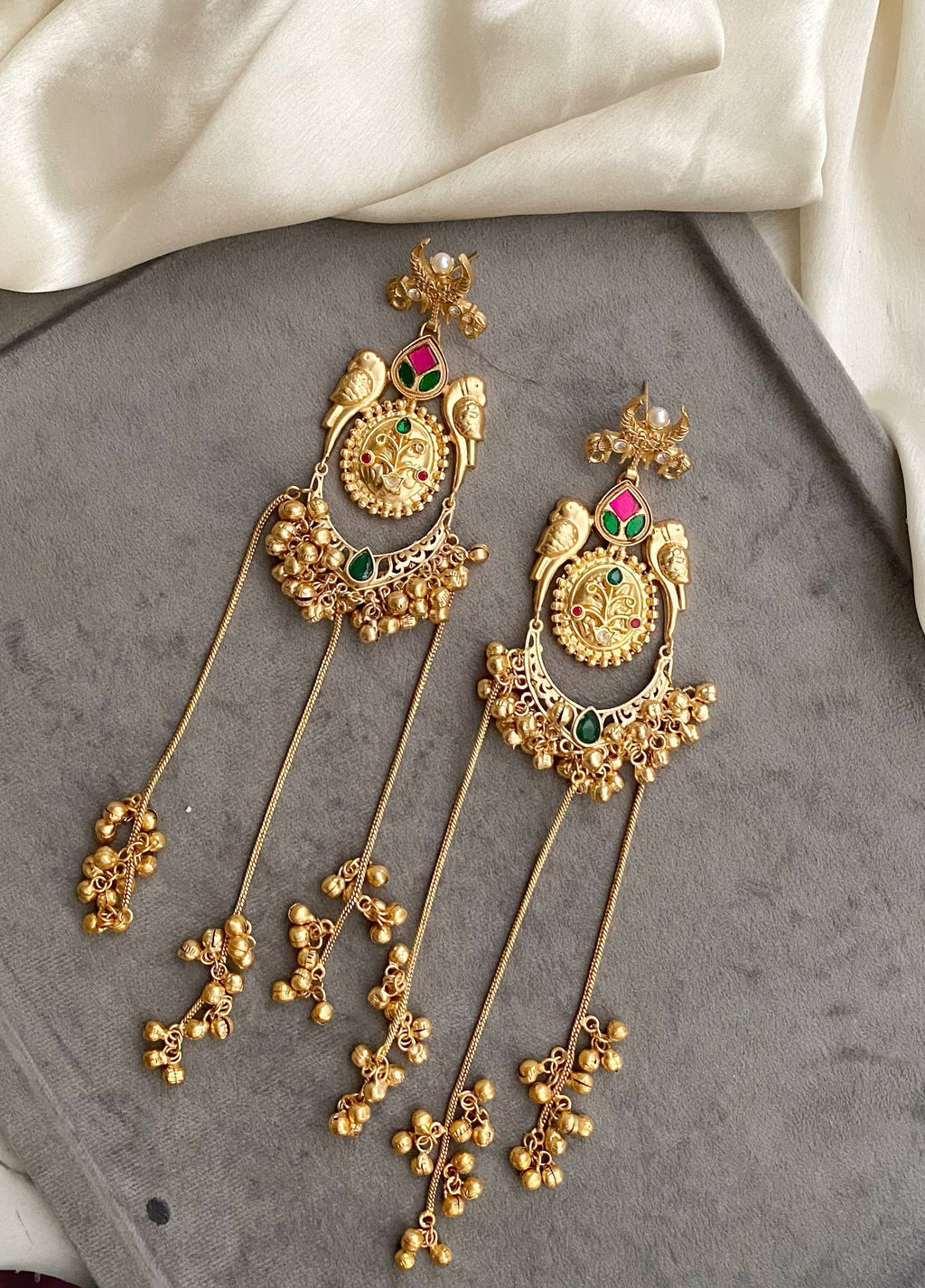 Ridhika Golden Earrings