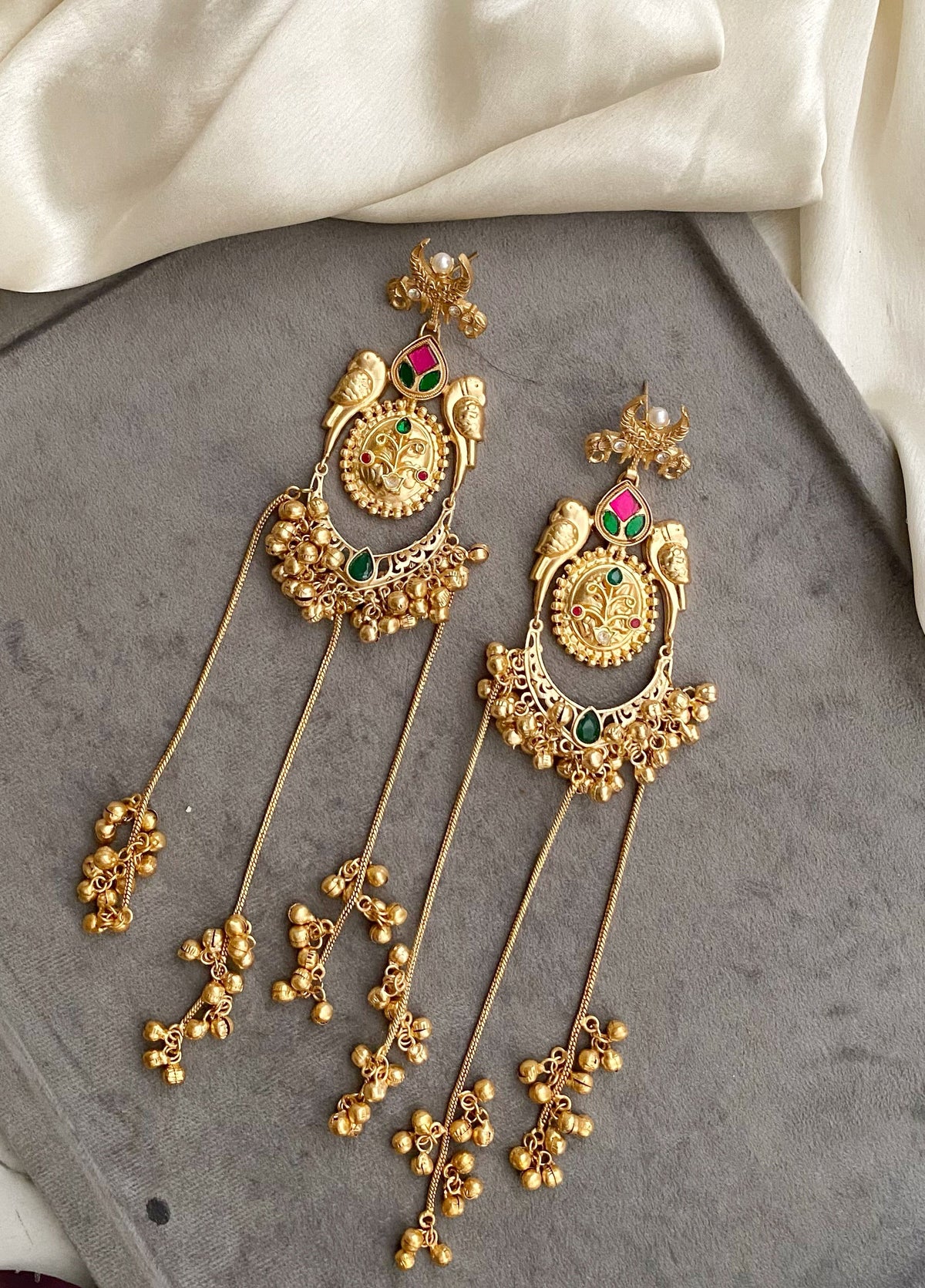 Ridhika Golden Earrings