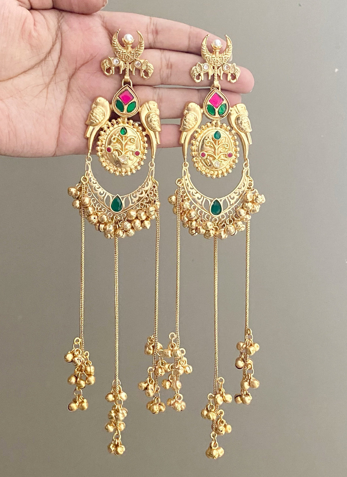 Ridhika Golden Earrings
