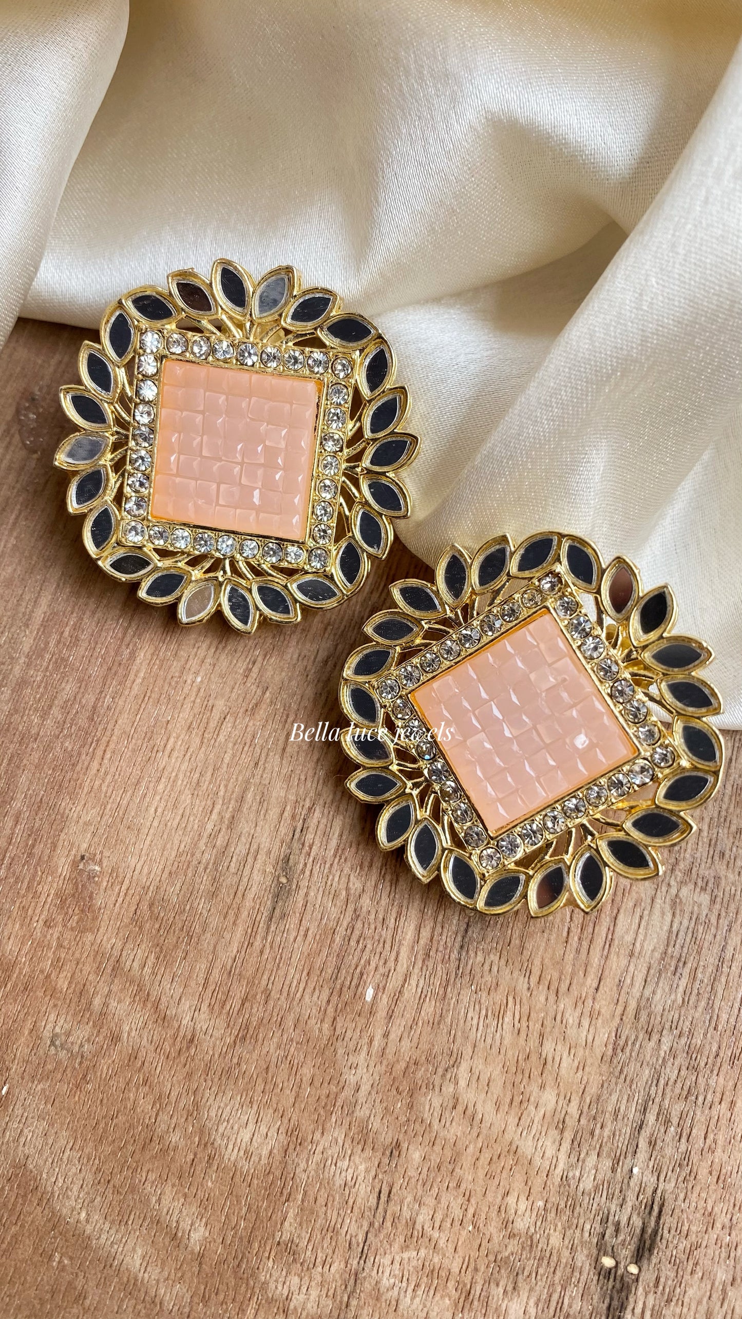 Afreen Mirror Studs