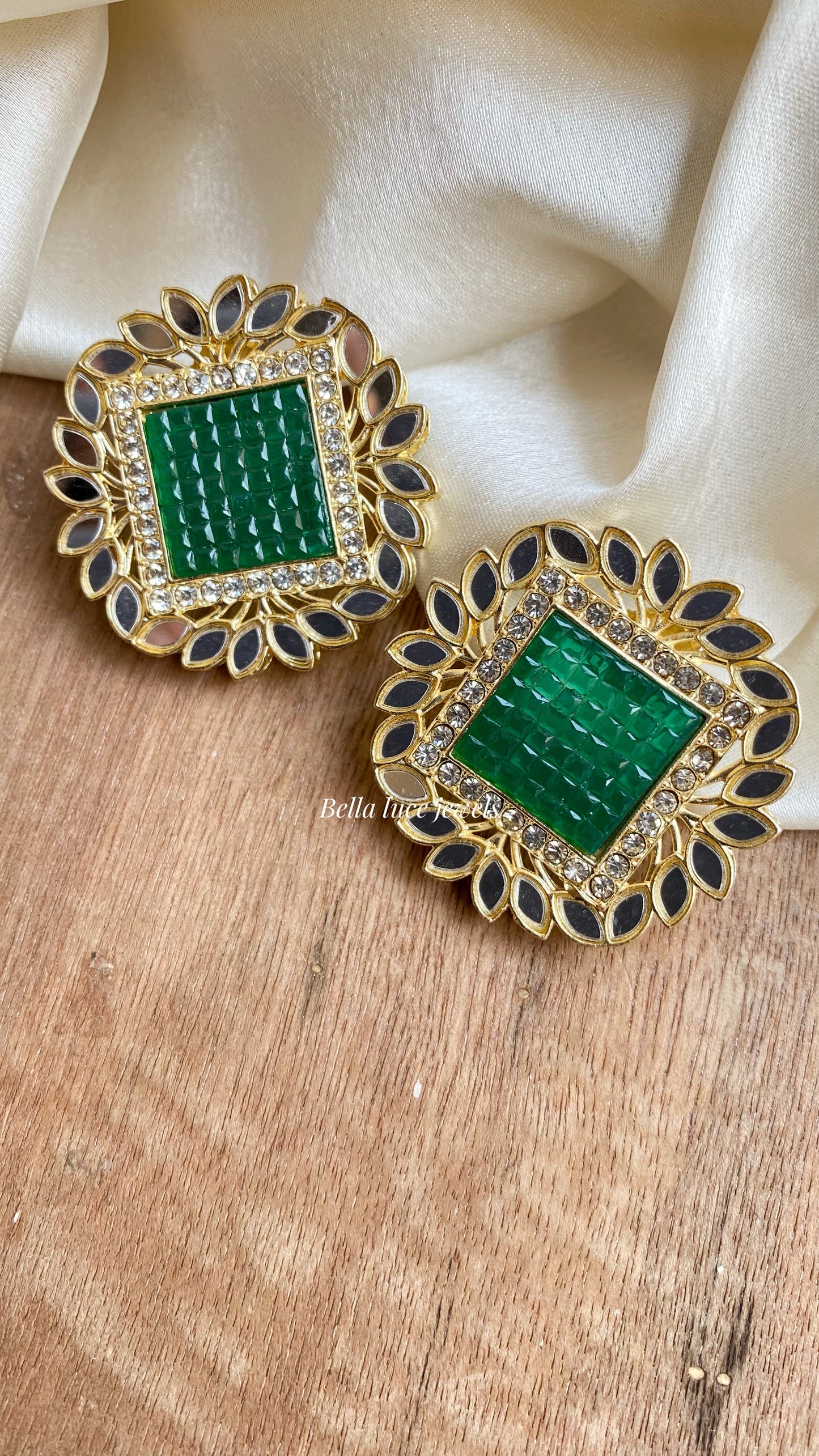 Afreen Mirror Studs