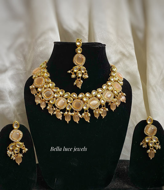 Navi kundan necklace set