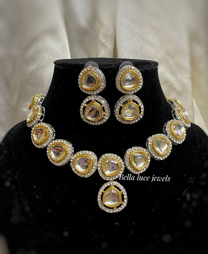 Nida kundan necklace set