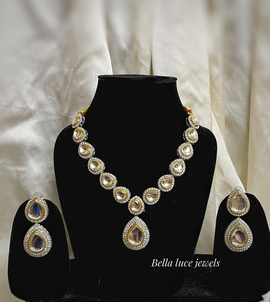 Diksha kundan necklace set