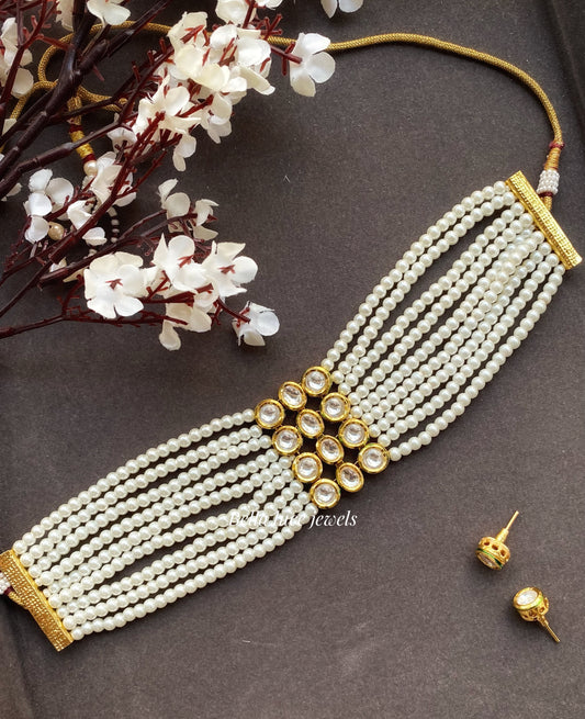 Amaira Kundan Pearl Necklace set