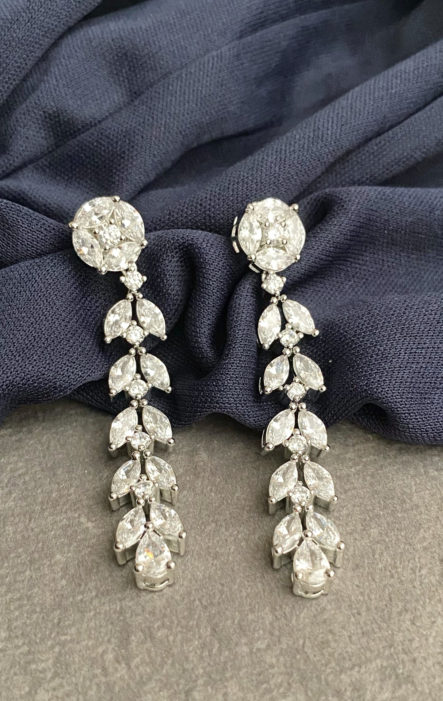 Tiya Diamond dangler earrings