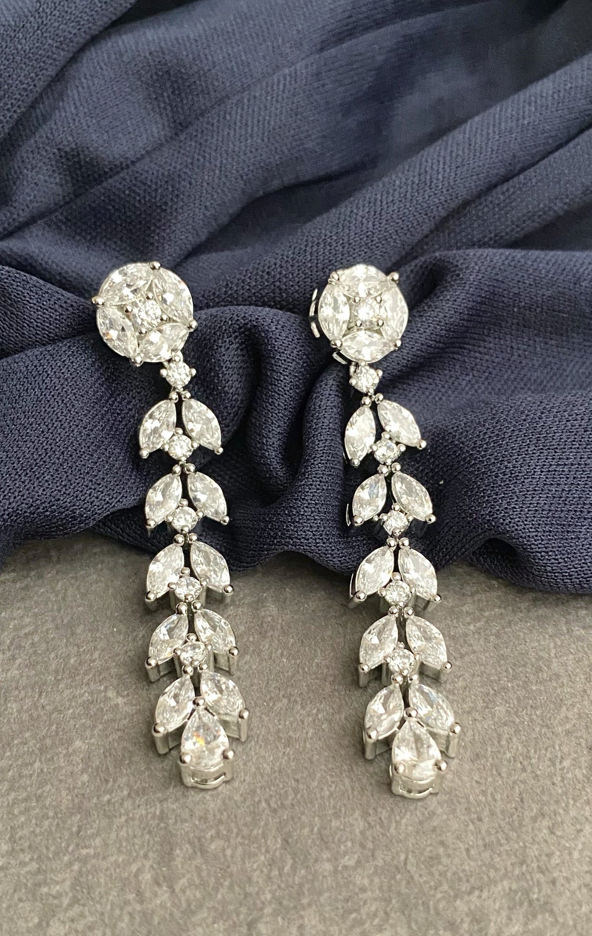 Tiya Diamond dangler earrings