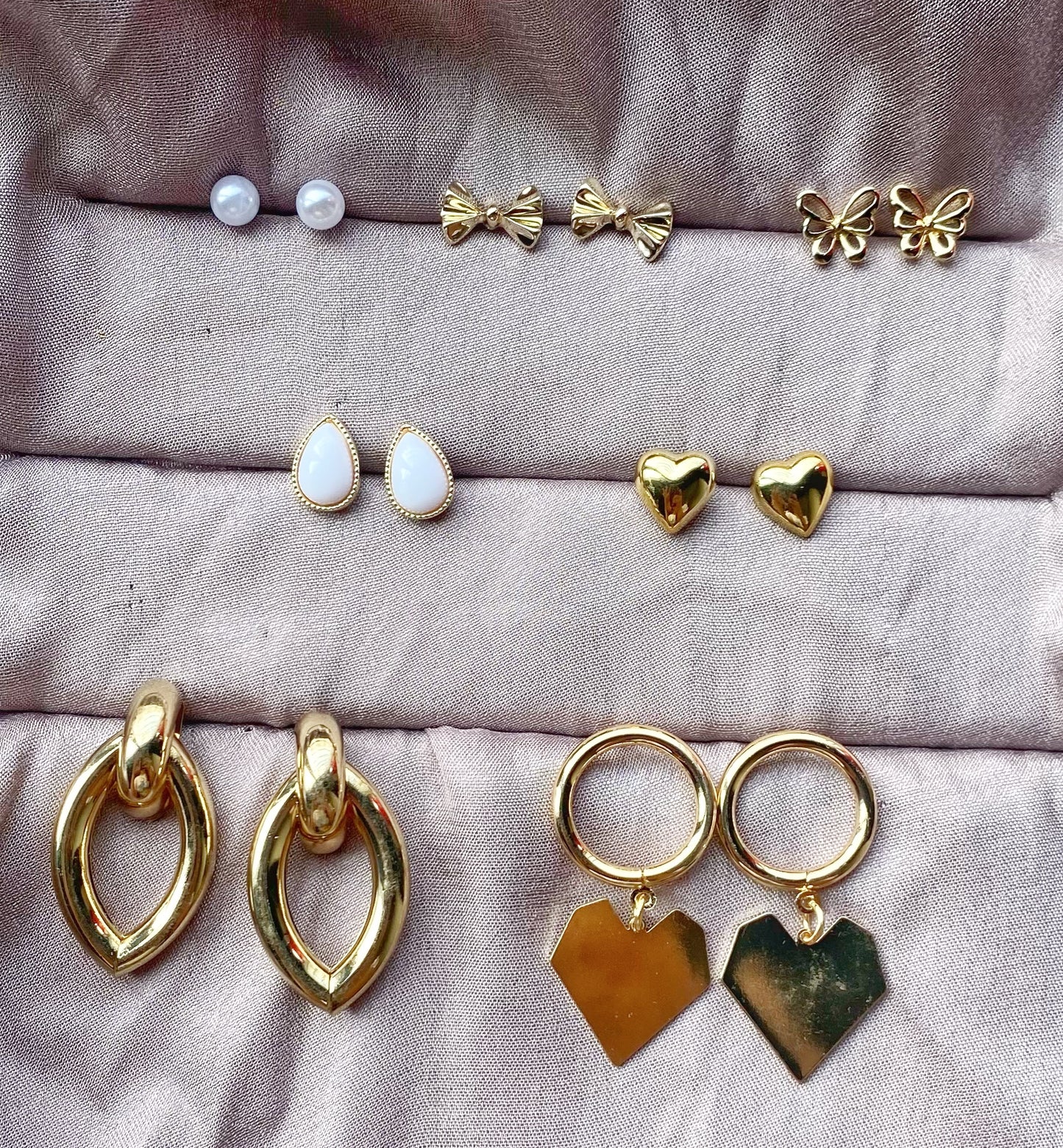 7 earrings combo set