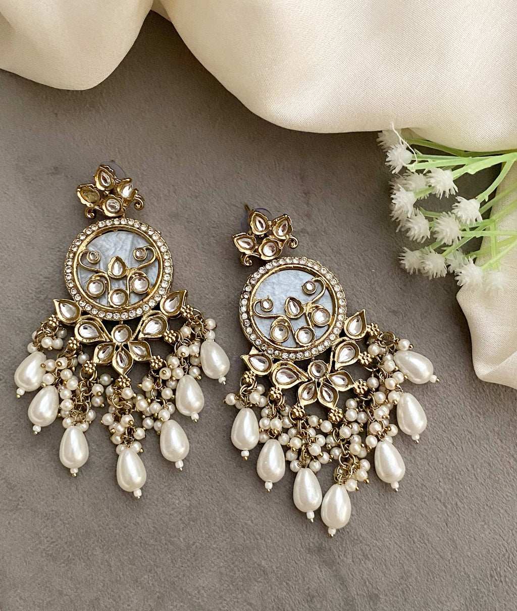 Ishani ivory pearl earrings