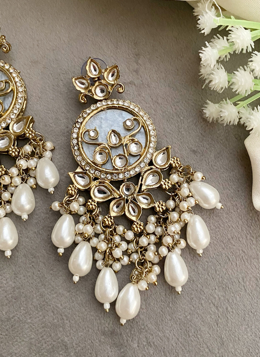 Ishani ivory pearl earrings