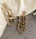 Jhia pink dangler earrings