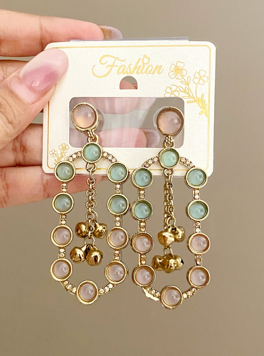 Jhia Mint dangler earrings