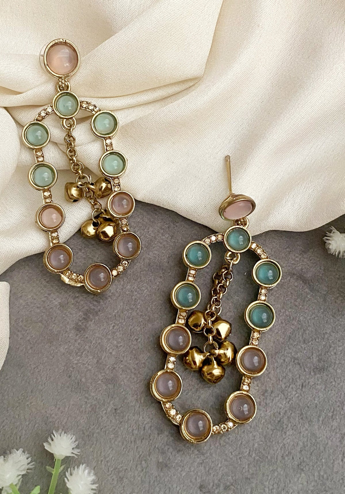 Jhia Mint dangler earrings