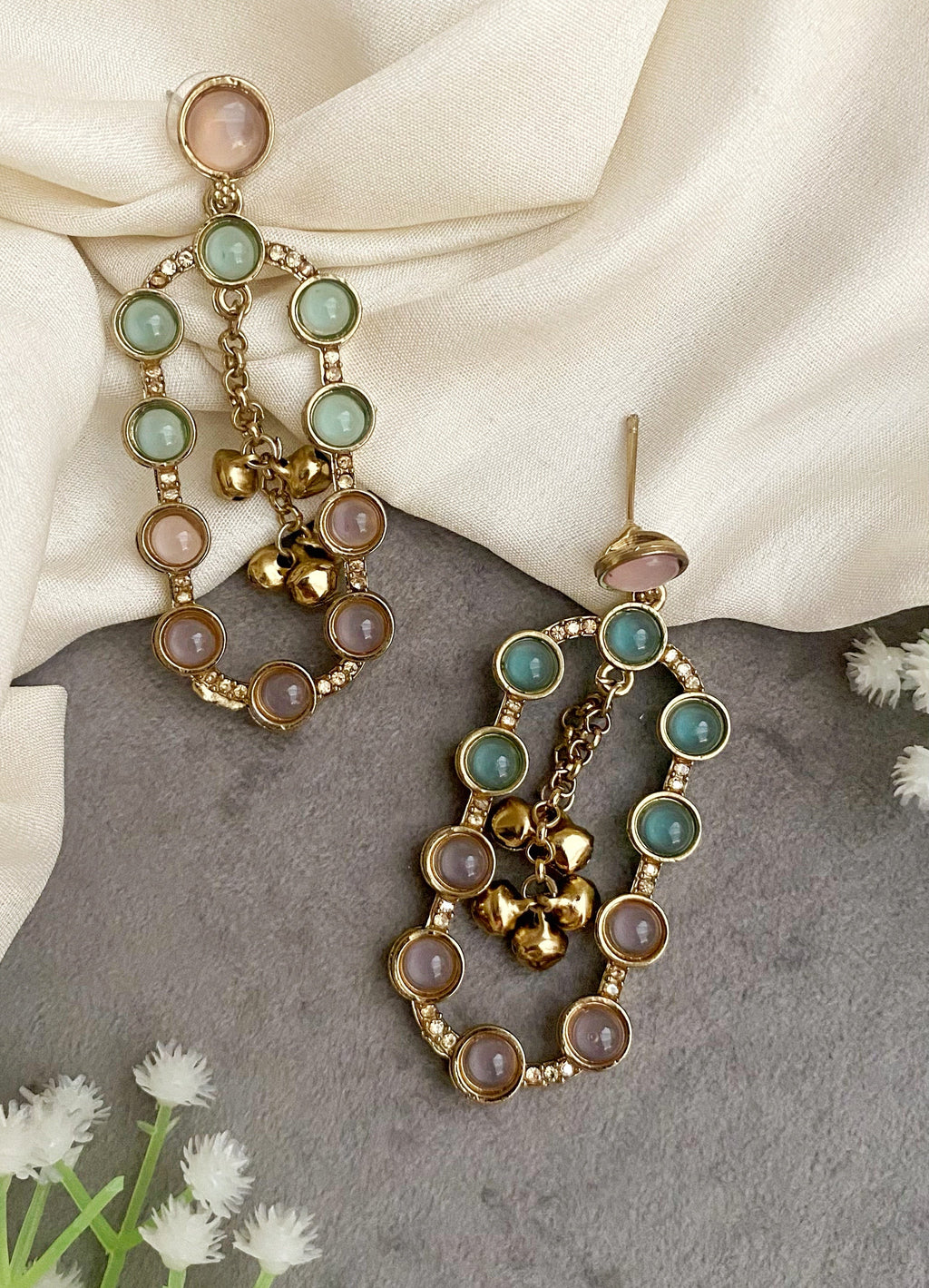 Jhia Mint dangler earrings