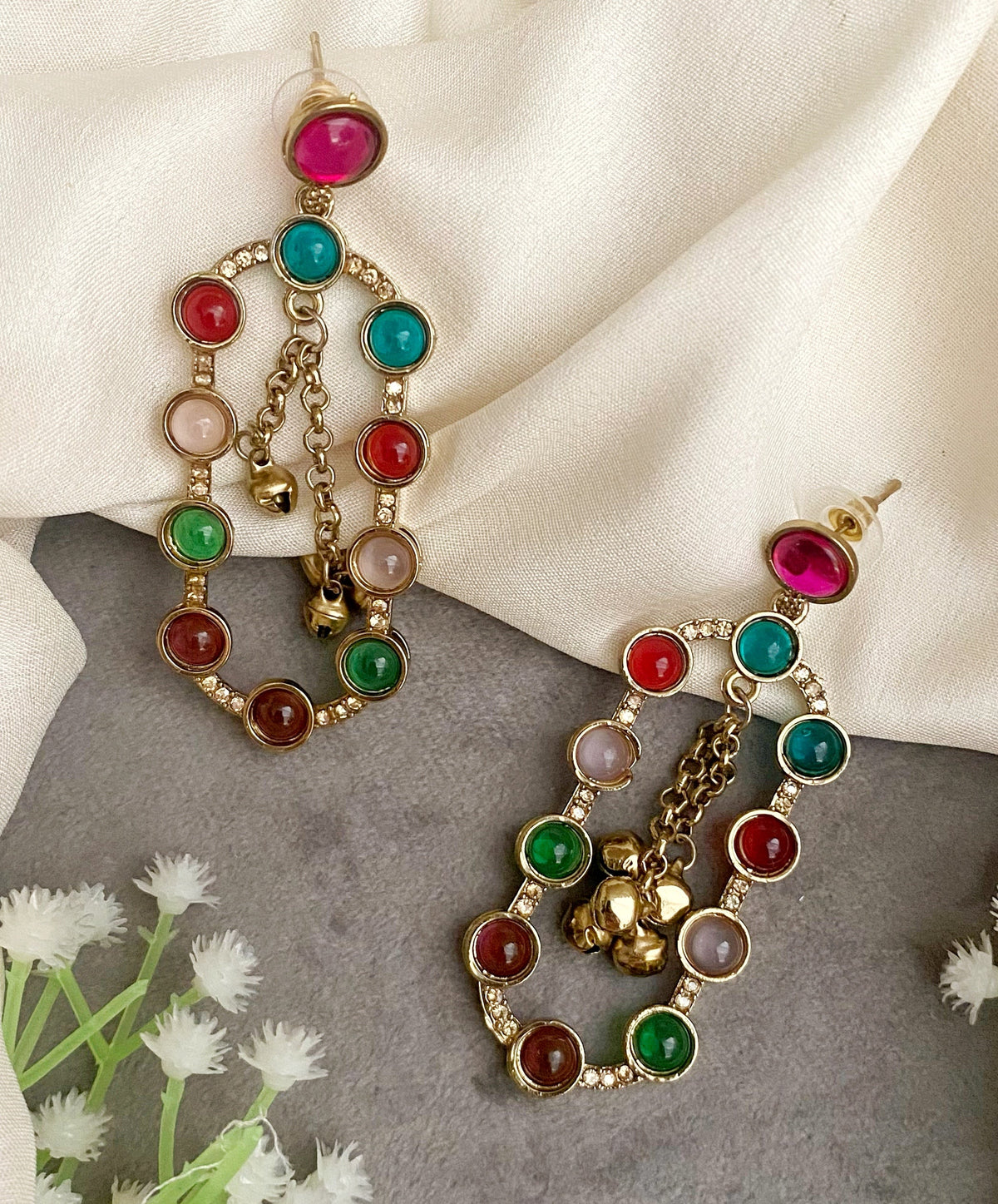 Jhia Multicolor dangler earrings