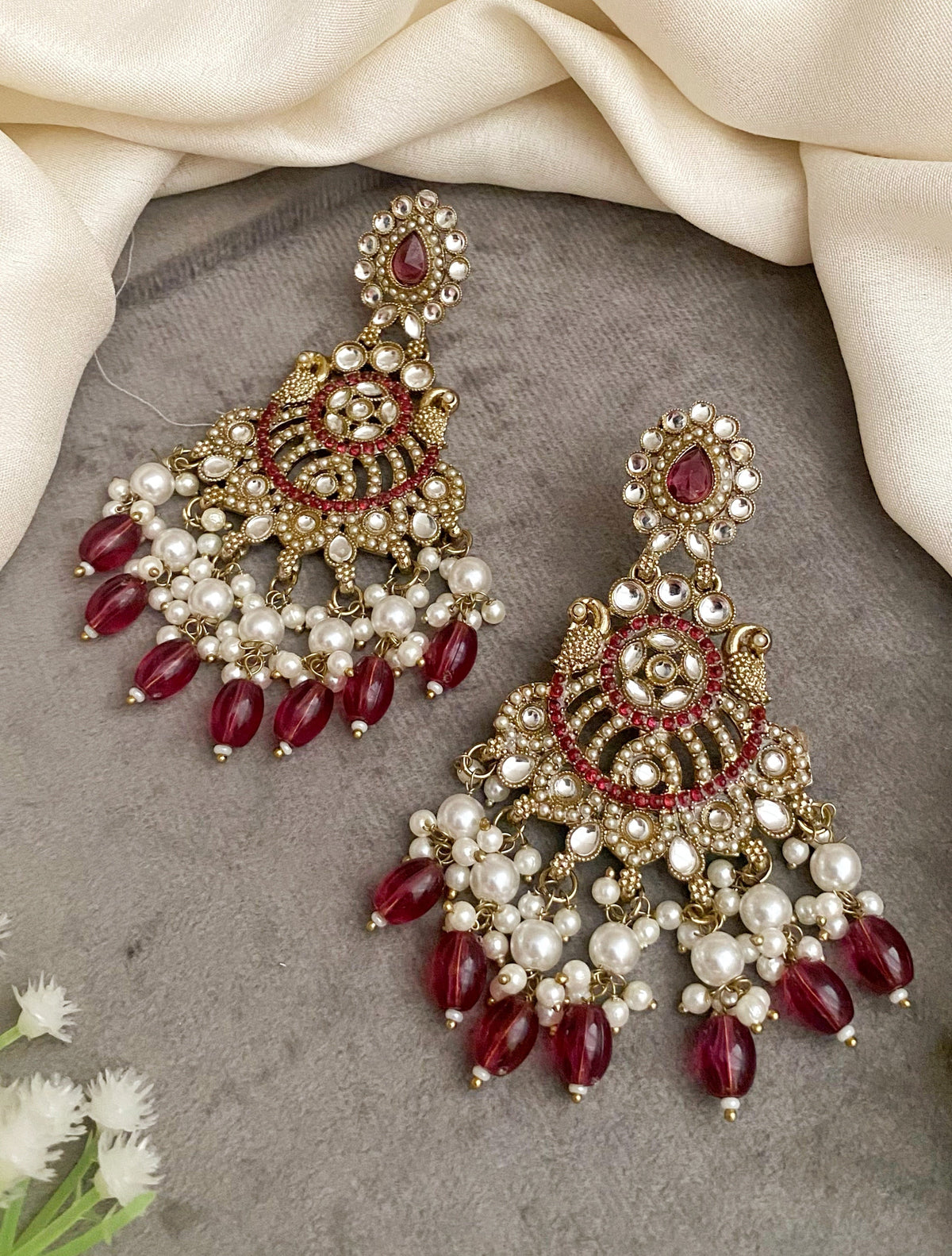 Mrinali Rani chandbali earrings