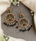 Preeti multicolor chandbali earrings
