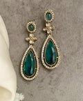Jade rama green dangler earrings
