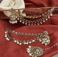 Kanak ivory sahara jhumka earrings