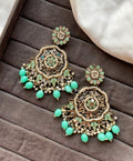 Mint Green Zoya Mirror Earrings