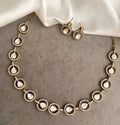 Ophelia mossionite kundan necklace