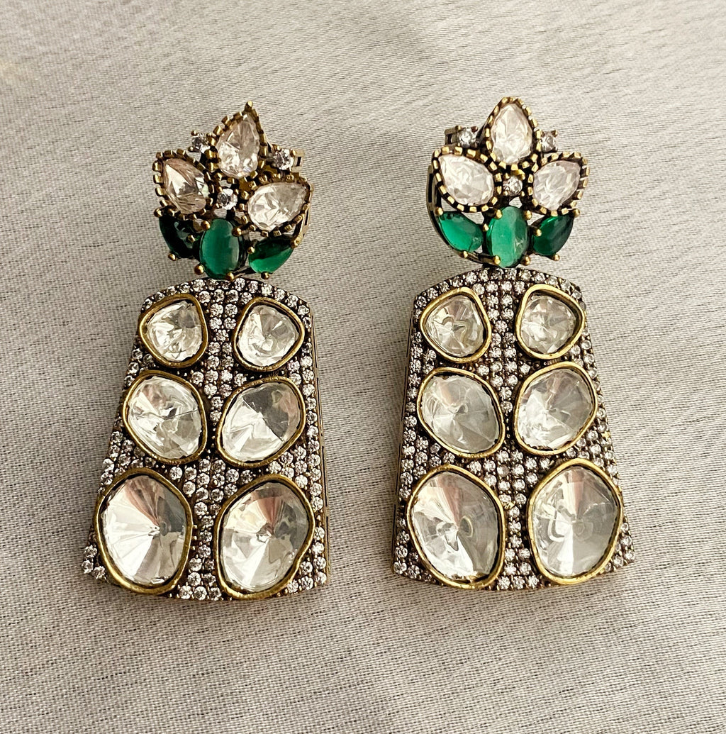 Emerald Hina Kundan choker set