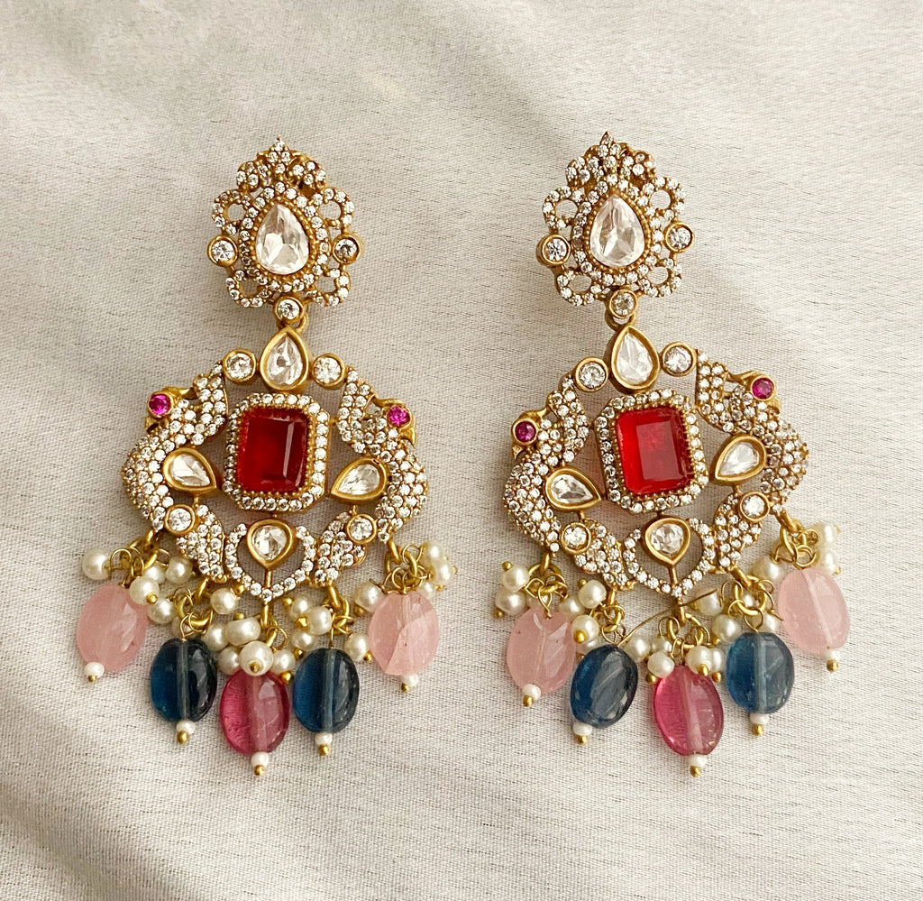 Multicolor rama choker necklace sets