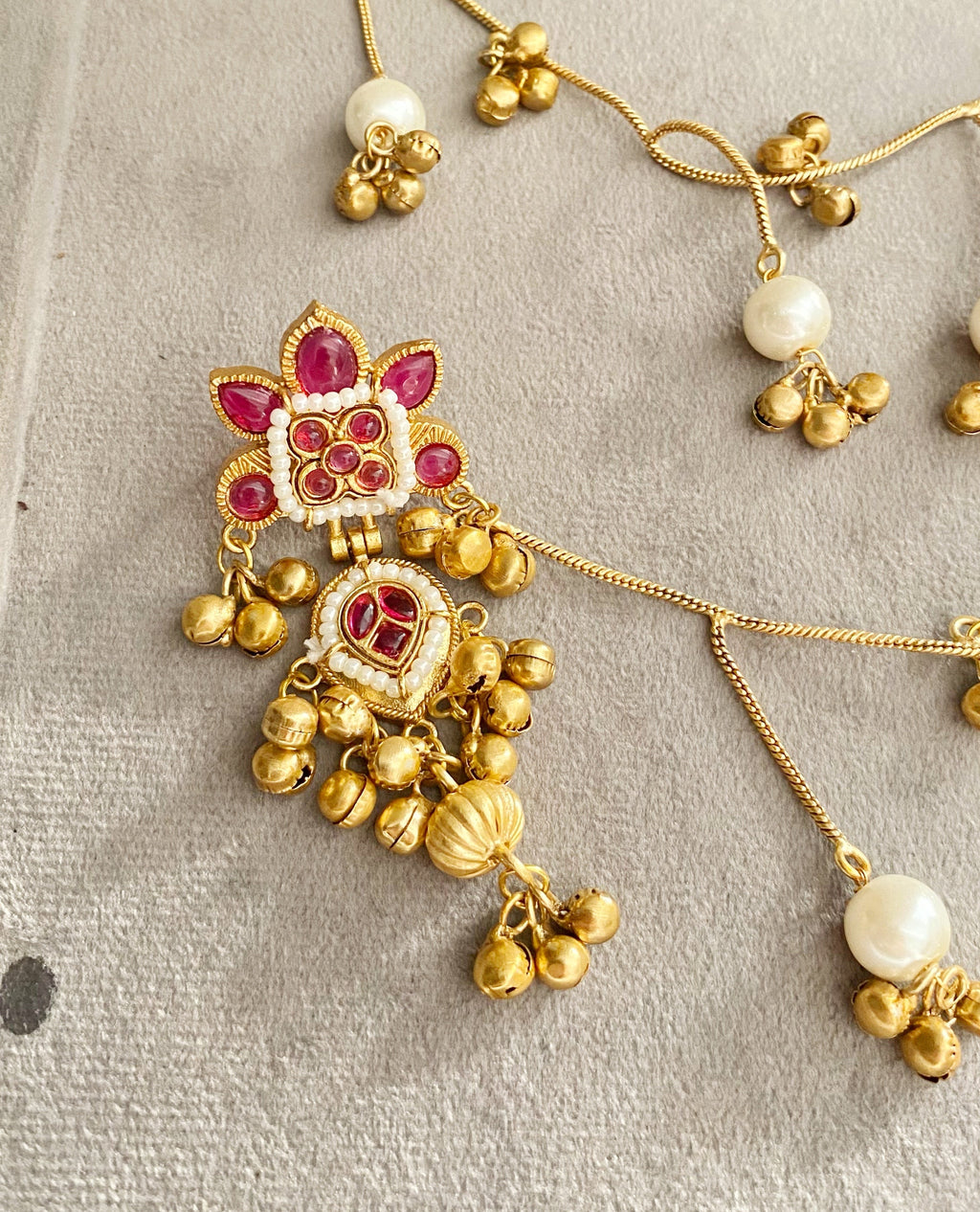 Kavya Marron Kashmiri Sahara Earrings