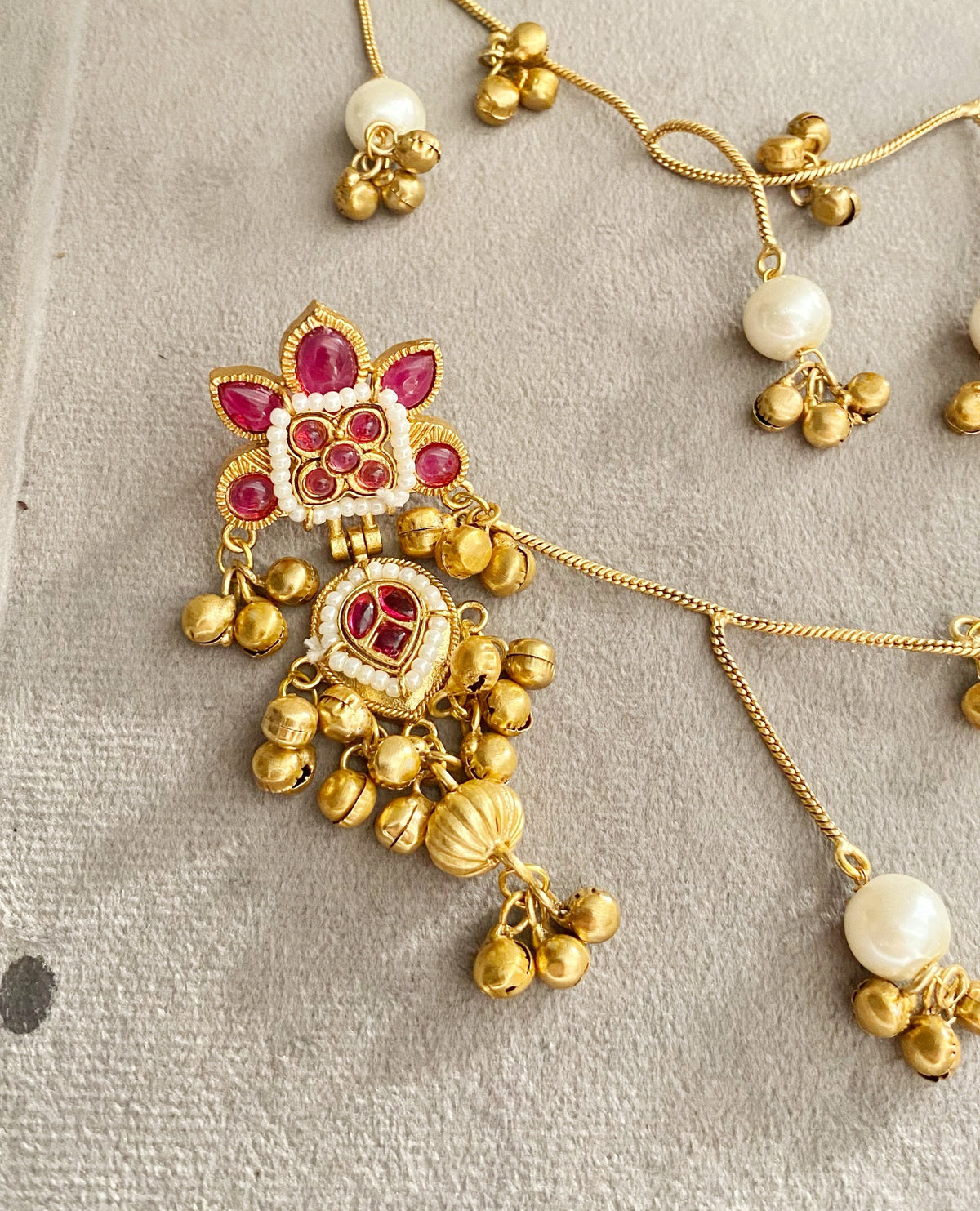 Kavya Marron Kashmiri Sahara Earrings